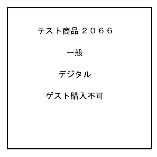 テスト商品2066　英語　デジタル　ゲスト購入不可