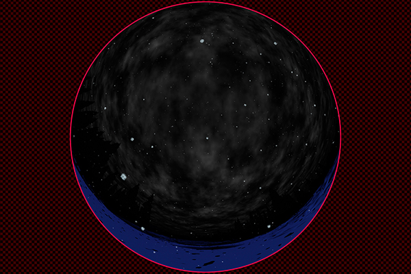 Field of snow in the night