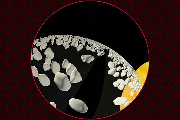 Slipping through the rings of Saturn