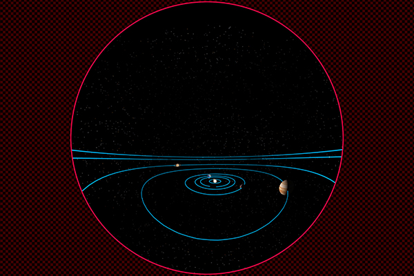 Asteroid toward Earth