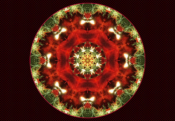 Kaleidoscope of Christmas tree