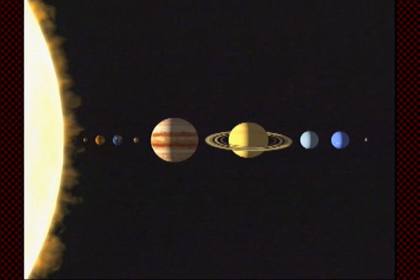 Compare the size of the planet