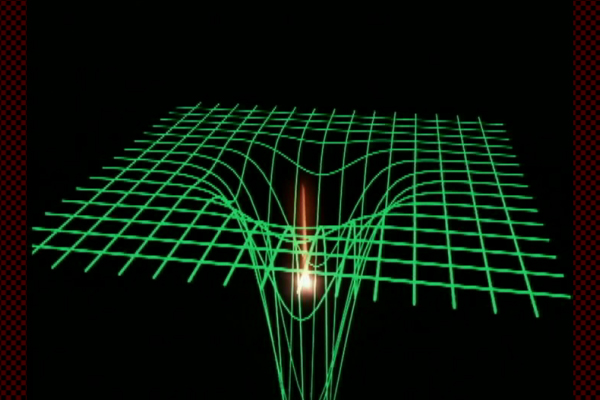 Light sucked into the black hole