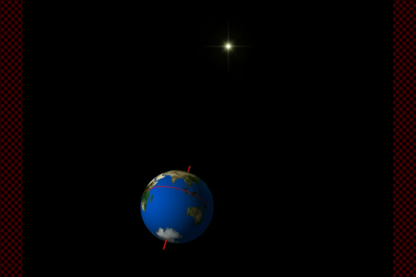 Rotation of the earth and North Star
