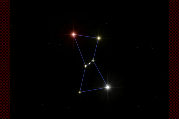 Shape of the constellation - Orion