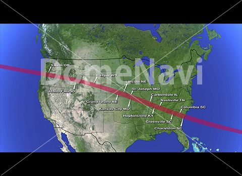 Animated Map of Eclipse in USA-1
