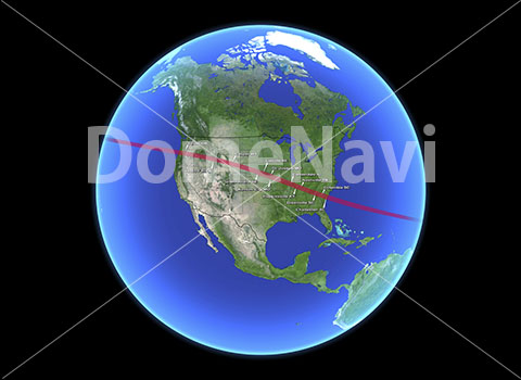 Animated Map of Eclipse in USA-2
