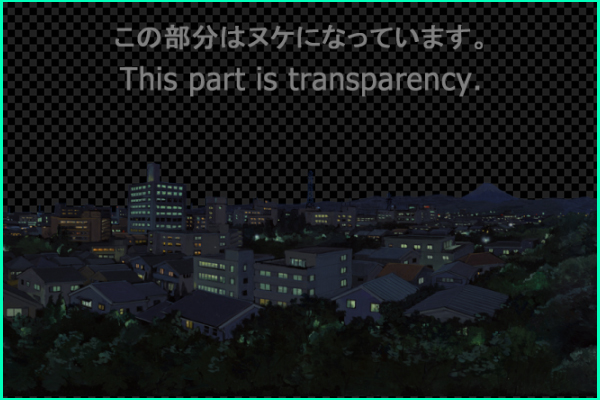 Streets of the suburbs - Night view