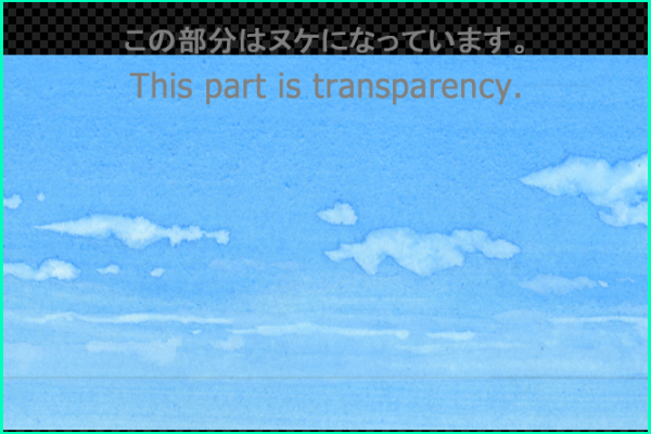 Blue sky and thin clouds