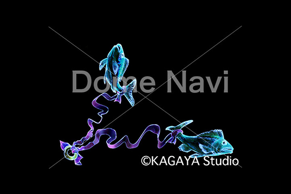 うお座KAGAYA星座絵