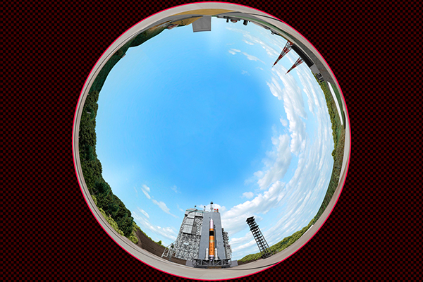 H2ロケットの打ち上げ（水平版）