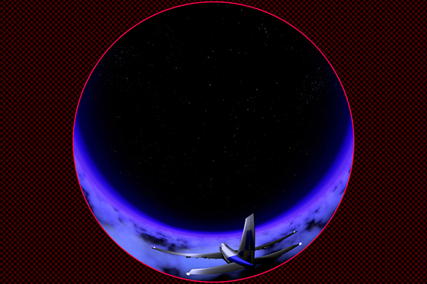 雲海を飛ぶ旅客機