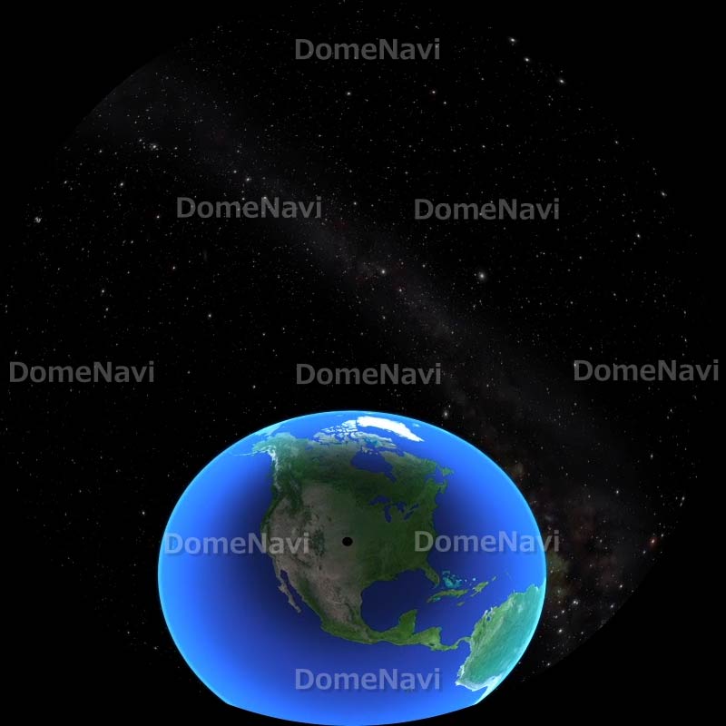 2017年アメリカ皆既日食時 月の影（英語）