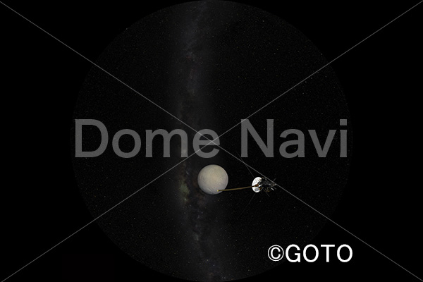 Cassini‐Huygens approaching Enceladus