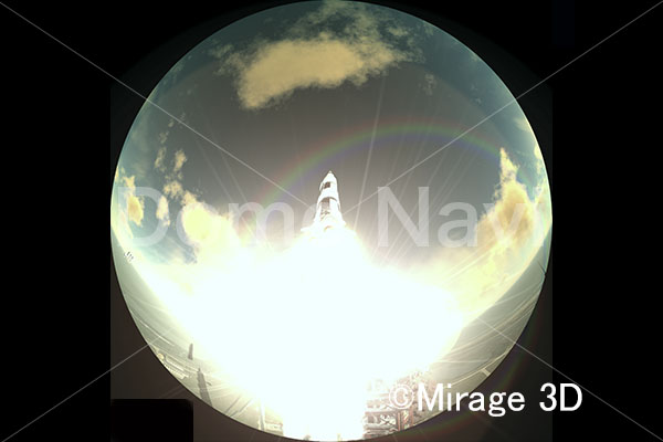 サターンＶ型ロケット発射(近景）