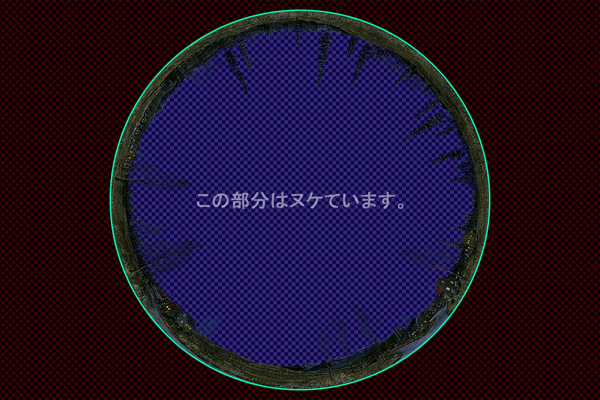 牧場のある風景 -夜景