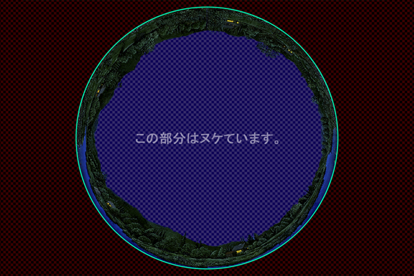 小川のある田舎 -夜景