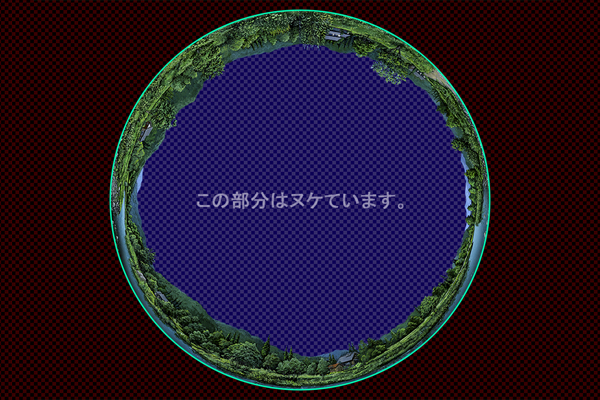 小川のある田舎 -昼景
