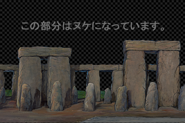 ストーンヘンジの中心 -夕景