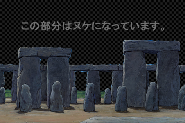 ストーンヘンジの中心 -昼景